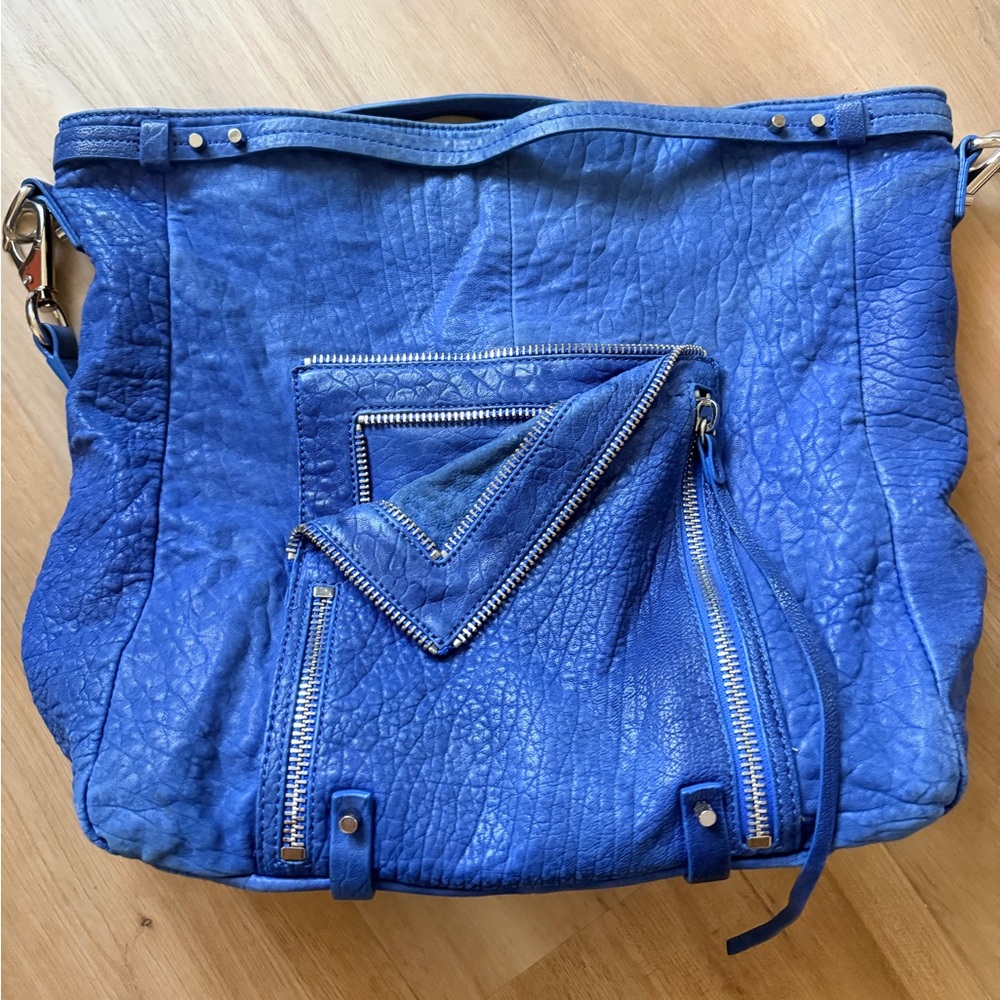 Vintage Bright Blue Leather Shoulder Bag from Nordstrom. She + Lo
Used